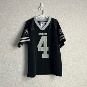 Raiders Derek Carr #4 Jersey NFL team apparel Youth medium 8-10 NFL Players